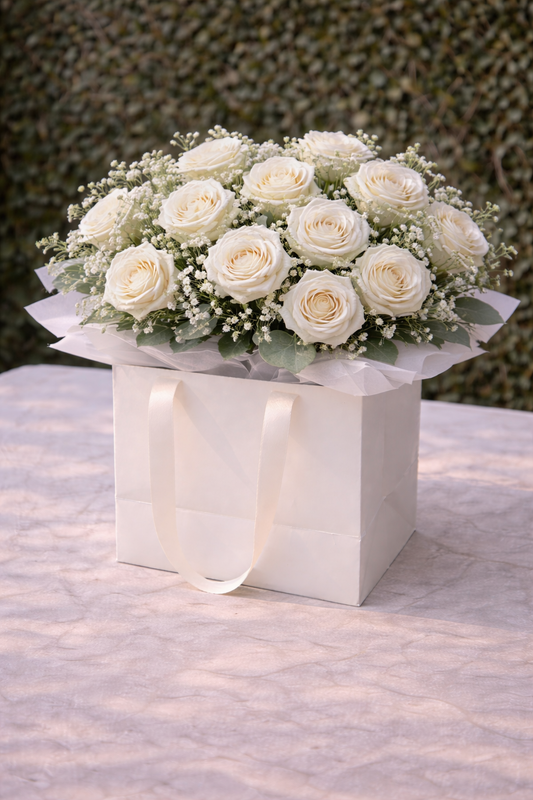 לוקס ורדים לבנים